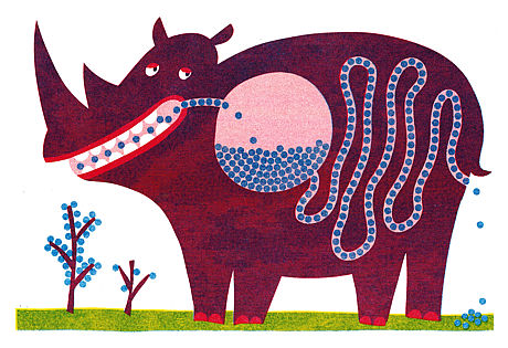 blaubeernashorn grafik